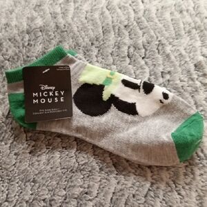 Disney Mickey Mouse Gray and Green Socks
